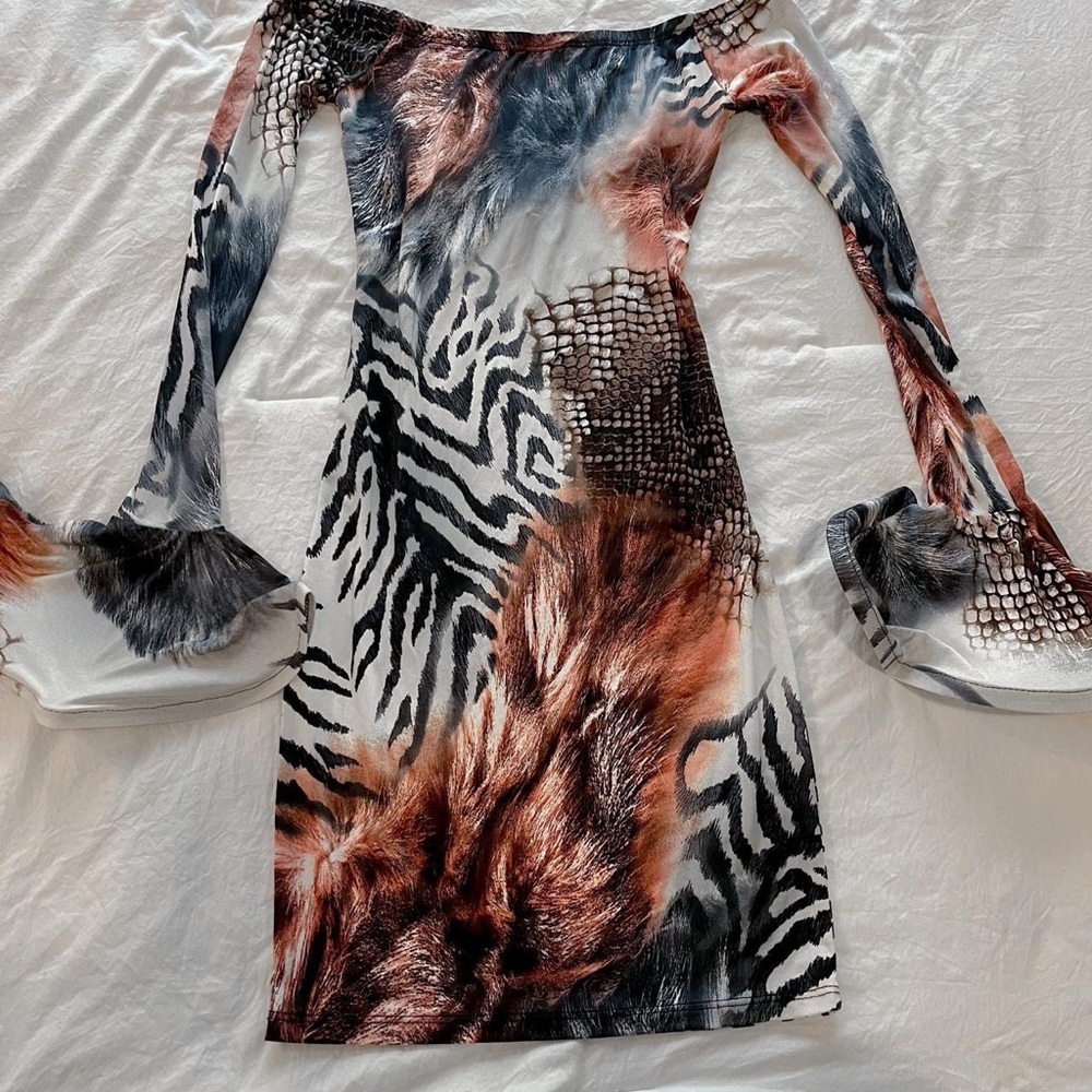 codigo multicolored mini dress